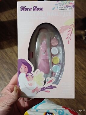 Pink Electric Nail File for Mom & Baby